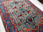 Authentic Beljik Chobi Rug 7x4.4 ft - Handwoven Afghan Wool Carpet, Traditional Oriental Area Rug, Unique Home Decor, Living Room Rug