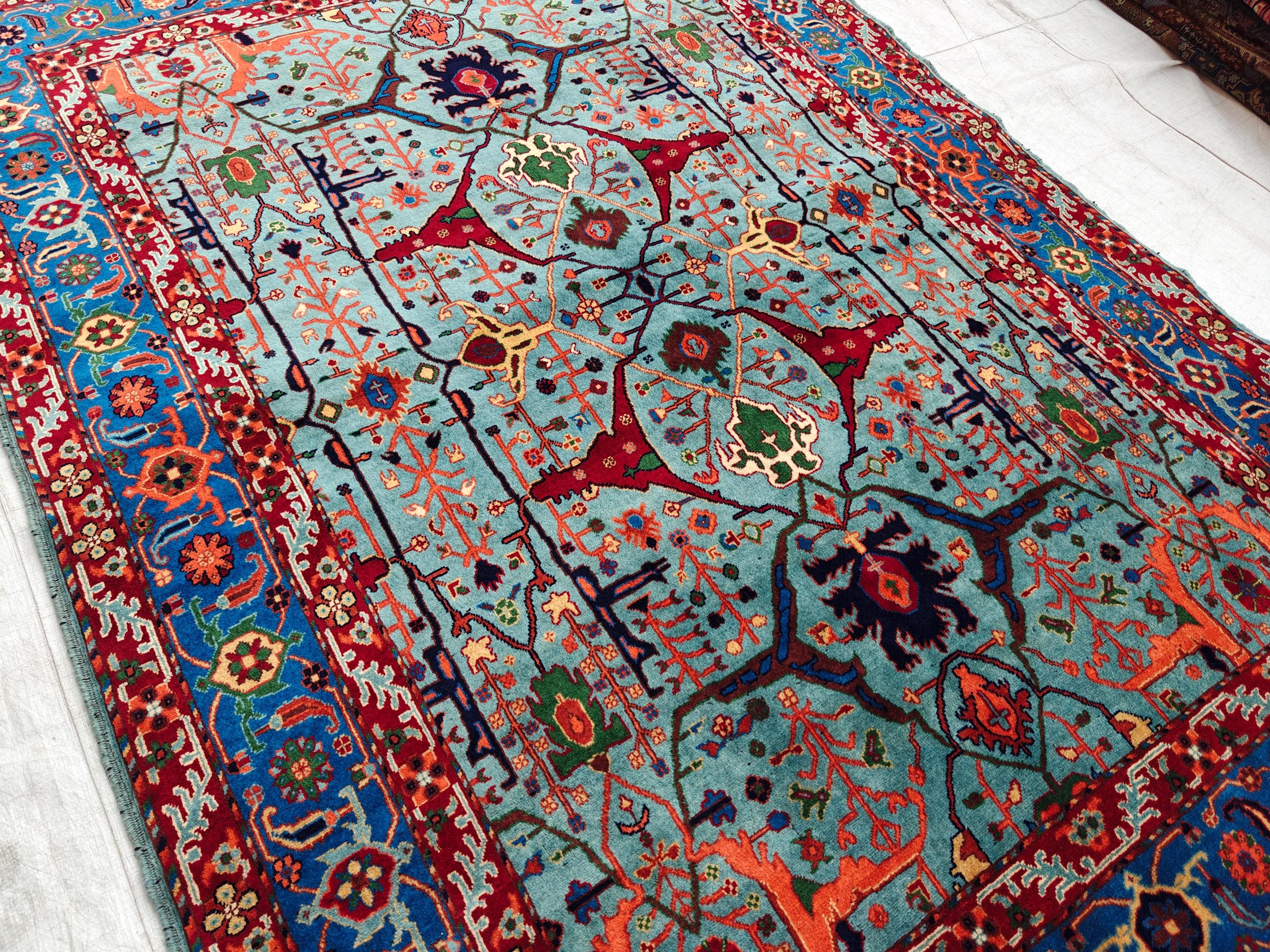 Authentic Beljik Chobi Rug 7x4.4 ft - Handwoven Afghan Wool Carpet, Traditional Oriental Area Rug, Unique Home Decor, Living Room Rug