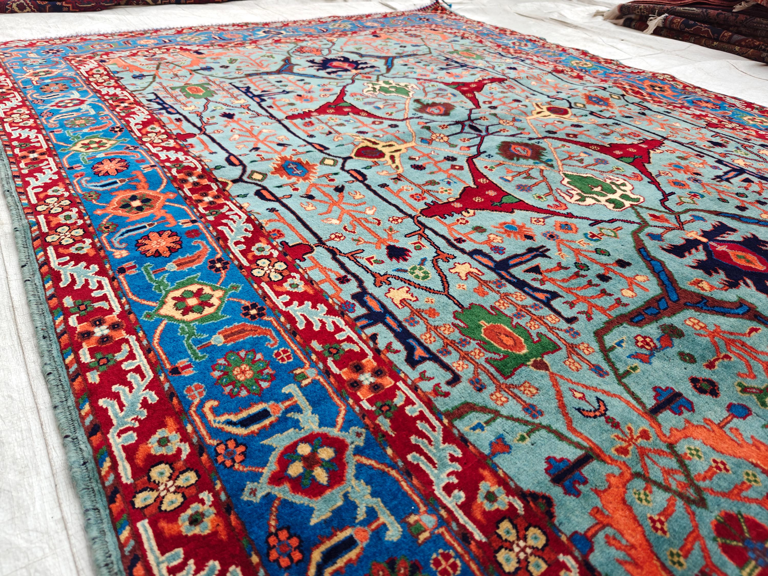 Authentic Beljik Chobi Rug 7x4.4 ft - Handwoven Afghan Wool Carpet, Traditional Oriental Area Rug, Unique Home Decor, Living Room Rug