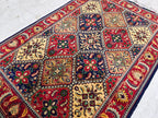 Handwoven Yousafi Beljik Rug 5x3.4 ft Authentic Afghan Wool Carpet, Elegant Oriental Area Rug, Perfect for Home Decor, Hallway Rug, Entryway