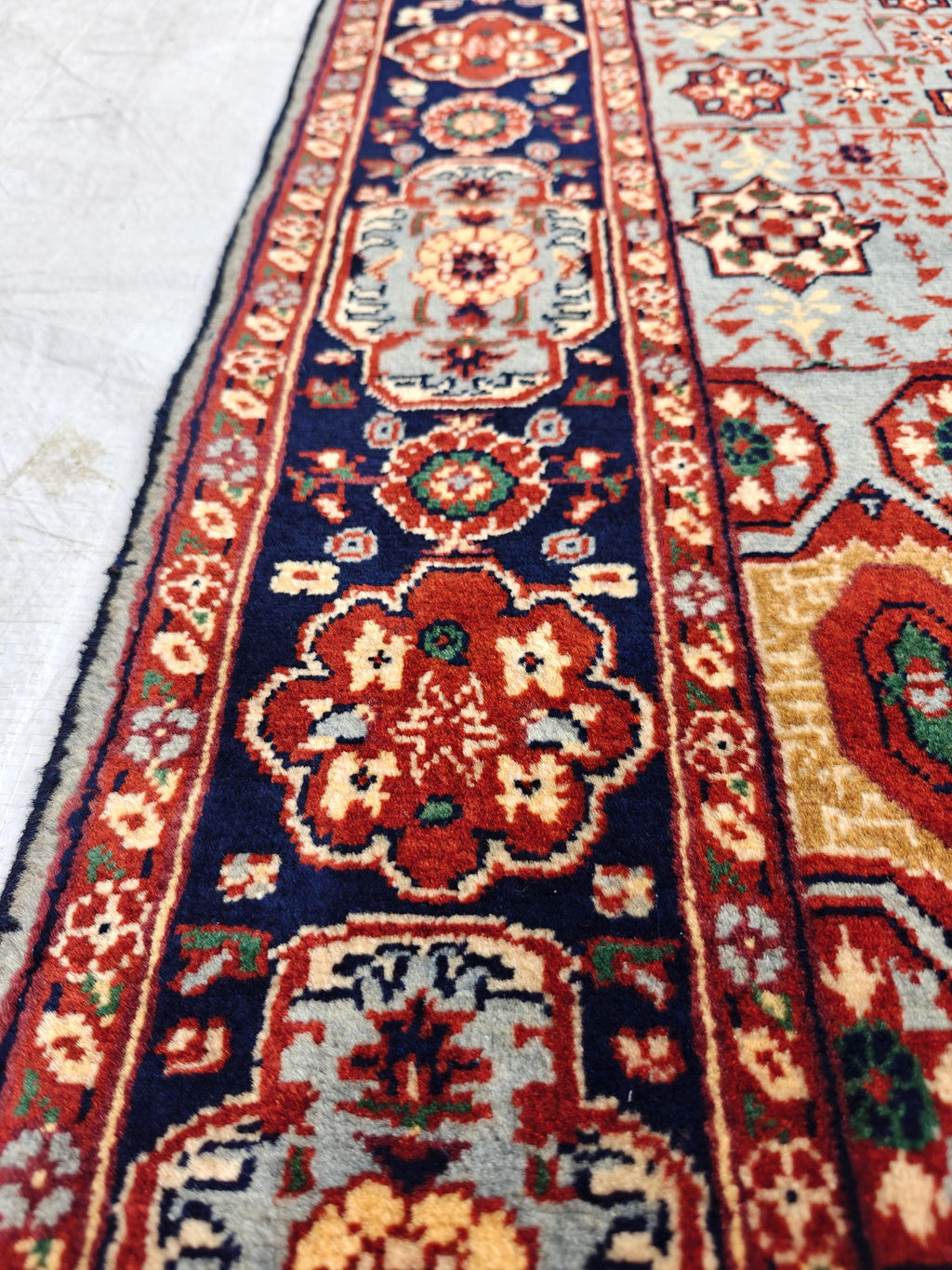 Authentic Mamluk Beljik Rug 4.8x3.4 ft - Handwoven Afghan Wool Carpet, Intricate Oriental Design, Perfect for Home Decor,