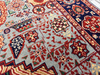 Authentic Mamluk Beljik Rug 4.8x3.4 ft - Handwoven Afghan Wool Carpet, Intricate Oriental Design, Perfect for Home Decor,