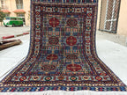 Beljik Rug 5.1x3.5 ft Authentic Handmade Afghan Tribal Wool Area Carpet | Unique Oriental Decor, Entryway Rug, Bedroom Rug, Living Room Rug