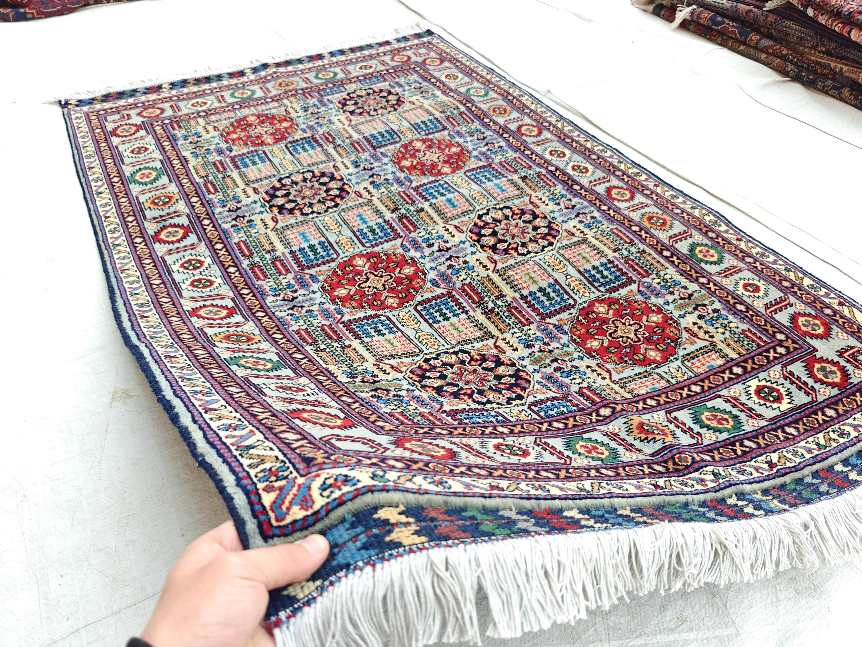 Beljik Rug 5.1x3.5 ft Authentic Handmade Afghan Tribal Wool Area Carpet | Unique Oriental Decor, Entryway Rug, Bedroom Rug, Living Room Rug