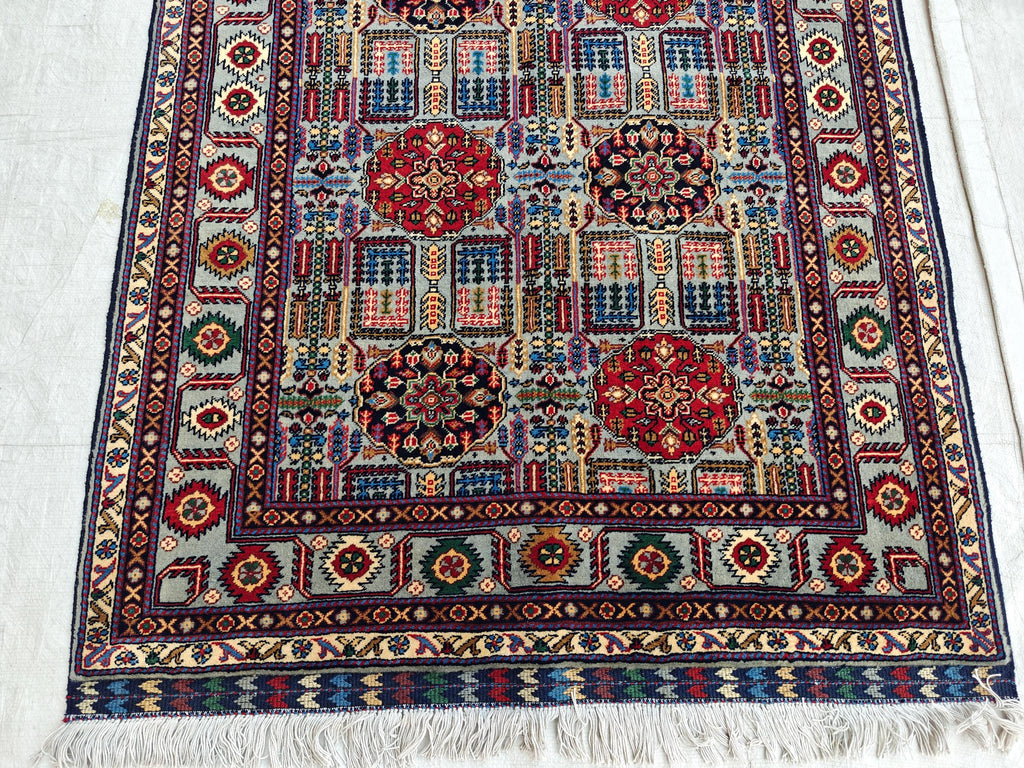 Beljik Rug 5.1x3.5 ft Authentic Handmade Afghan Tribal Wool Area Carpet | Unique Oriental Decor, Entryway Rug, Bedroom Rug, Living Room Rug