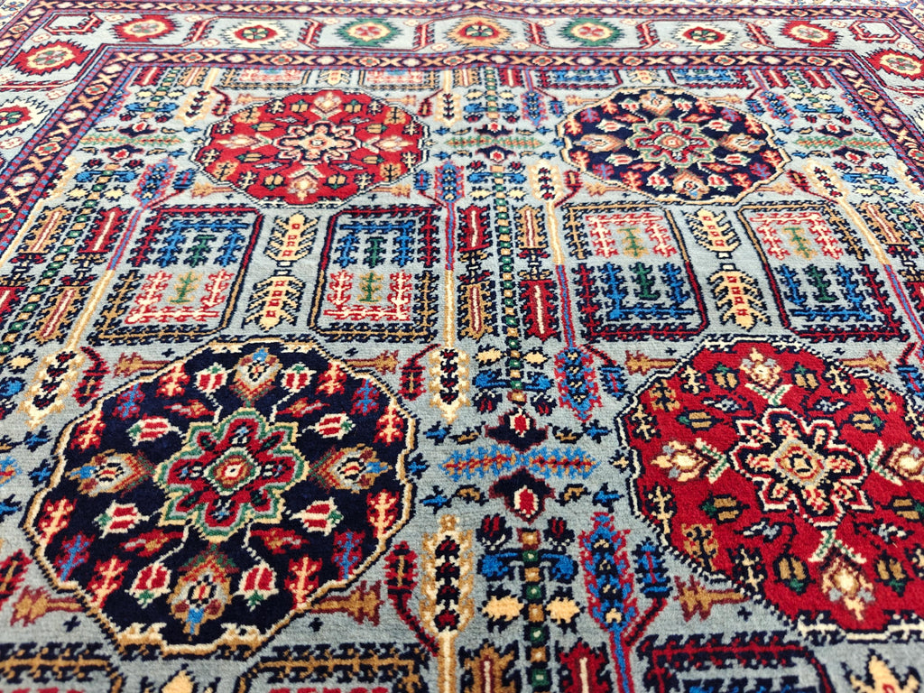 Beljik Rug 5.1x3.5 ft Authentic Handmade Afghan Tribal Wool Area Carpet | Unique Oriental Decor, Entryway Rug, Bedroom Rug, Living Room Rug