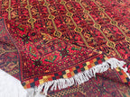 Luxurious 8x11 Large Ala Bakhmal Handwoven Persian Rug – Traditional Oriental Design in Silk and Wool, Rugs For Living Room, Bedroom Rug