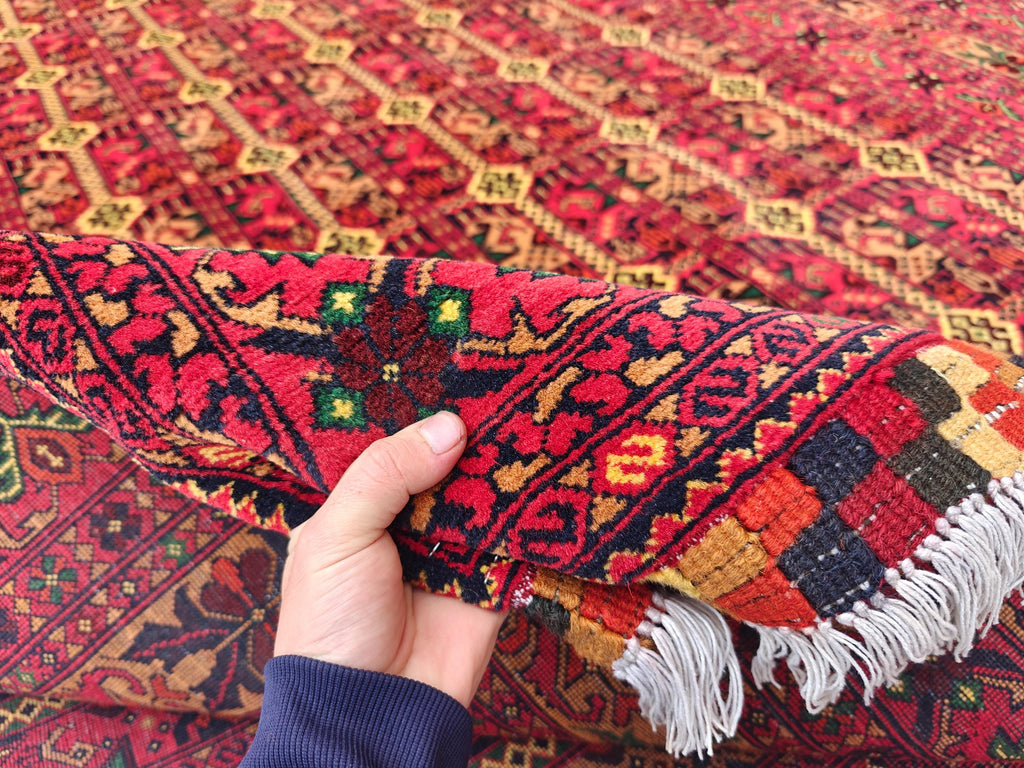 Luxurious 8x11 Large Ala Bakhmal Handwoven Persian Rug – Traditional Oriental Design in Silk and Wool, Rugs For Living Room, Bedroom Rug