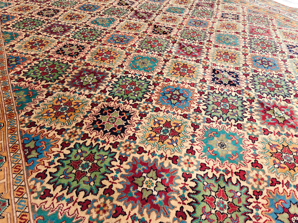 8x12 Large Elegant Sitara Naksha Rug – Handwoven Luxury Persian Design in wool, Rugs For Living Room, Bedroom Rug 11.8x8 ft