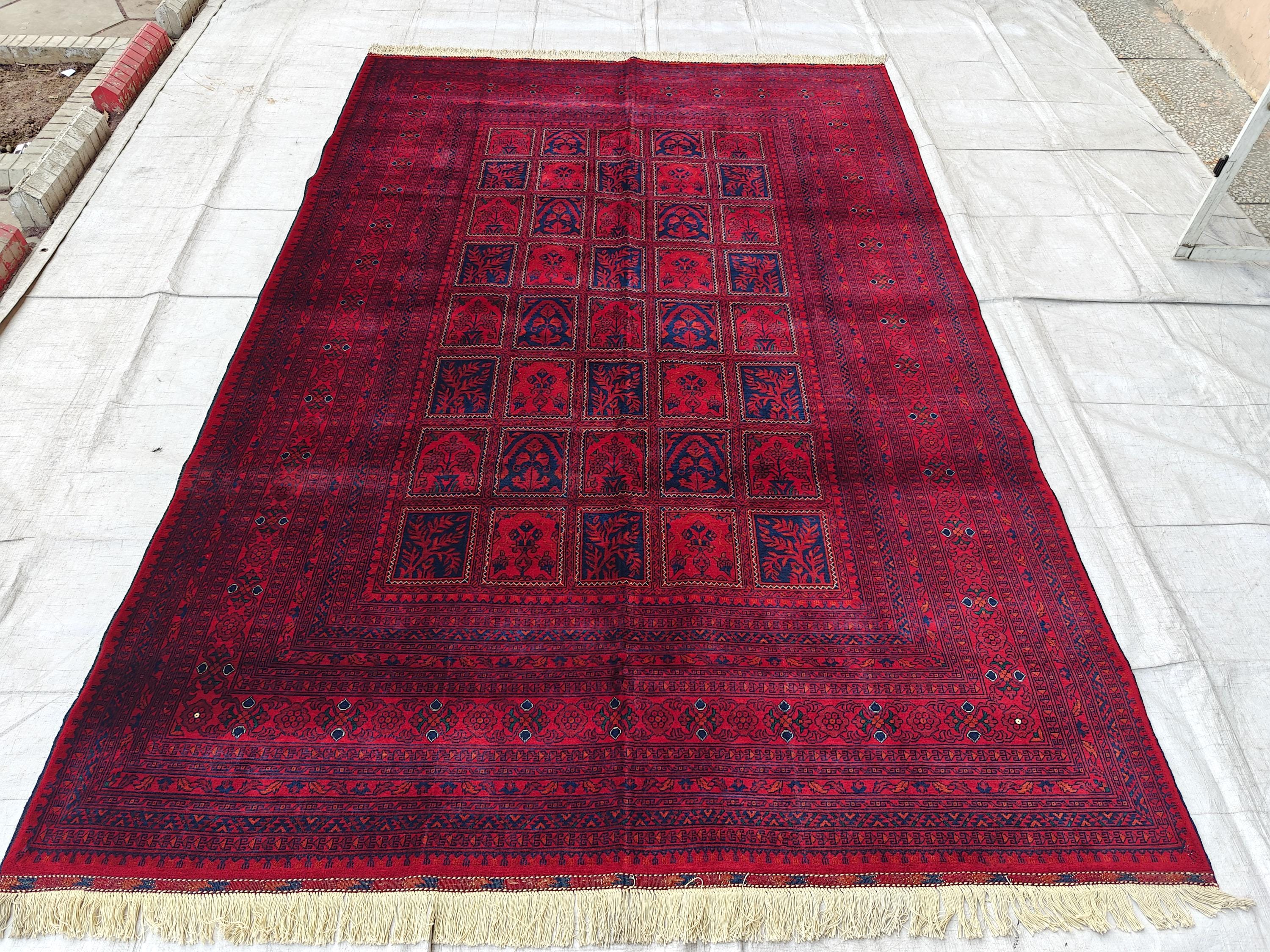 7x10 Antique Beljik Ayni Rug – Handwoven Persian Vintage Design in Wool, Rugs For Living Room, Bedroom Rug, Vintage Home Decor 9.11x6.7 ft