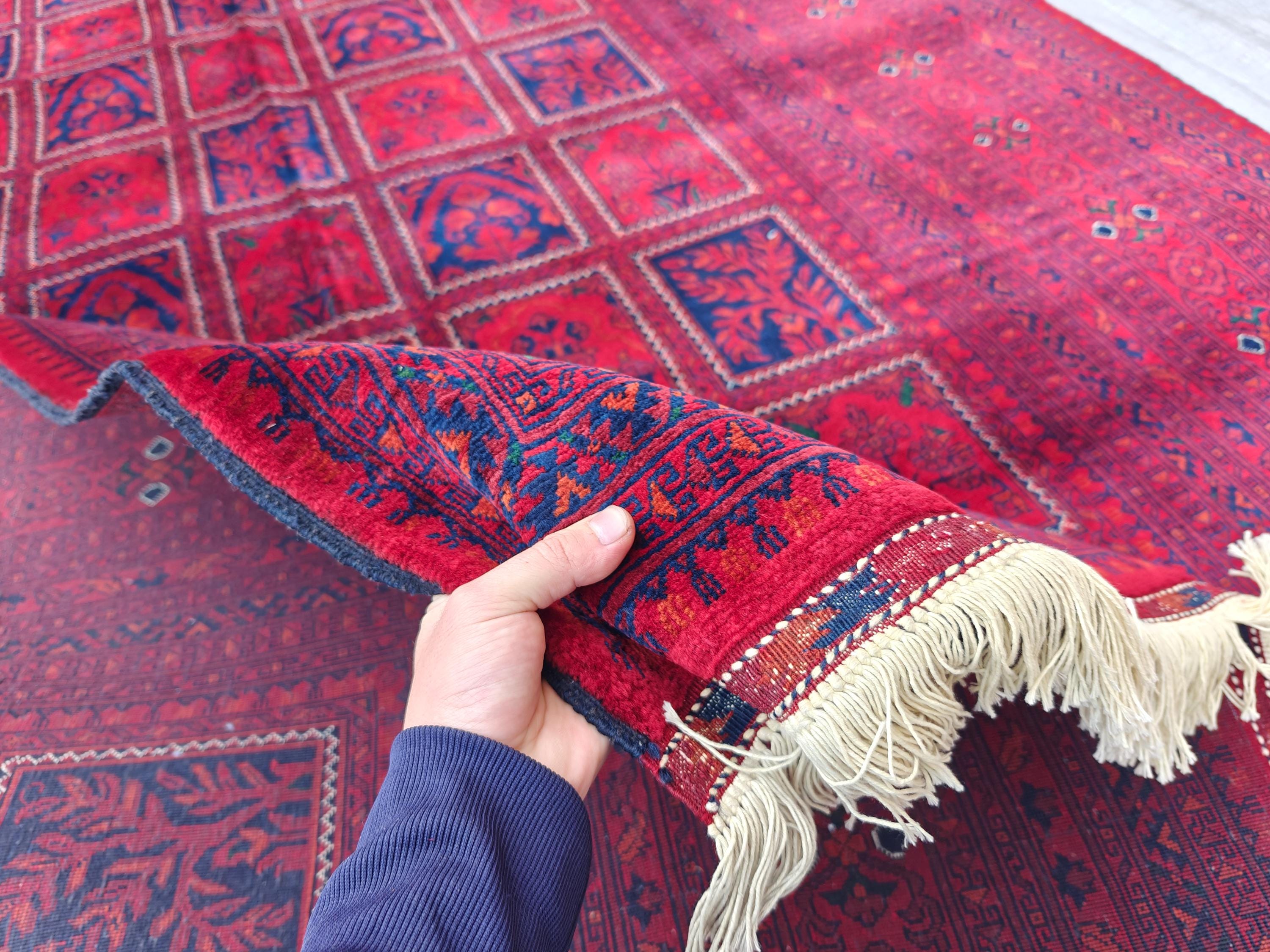 7x10 Antique Beljik Ayni Rug – Handwoven Persian Vintage Design in Wool, Rugs For Living Room, Bedroom Rug, Vintage Home Decor 9.11x6.7 ft