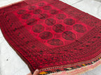7x10 Vintage Pilpie Rug Handwoven Persian Design in Wool and Natural Dyes, Collectible Rug. Rugs For Farmhouse, Living Room Rug 9.6x6.8 ft
