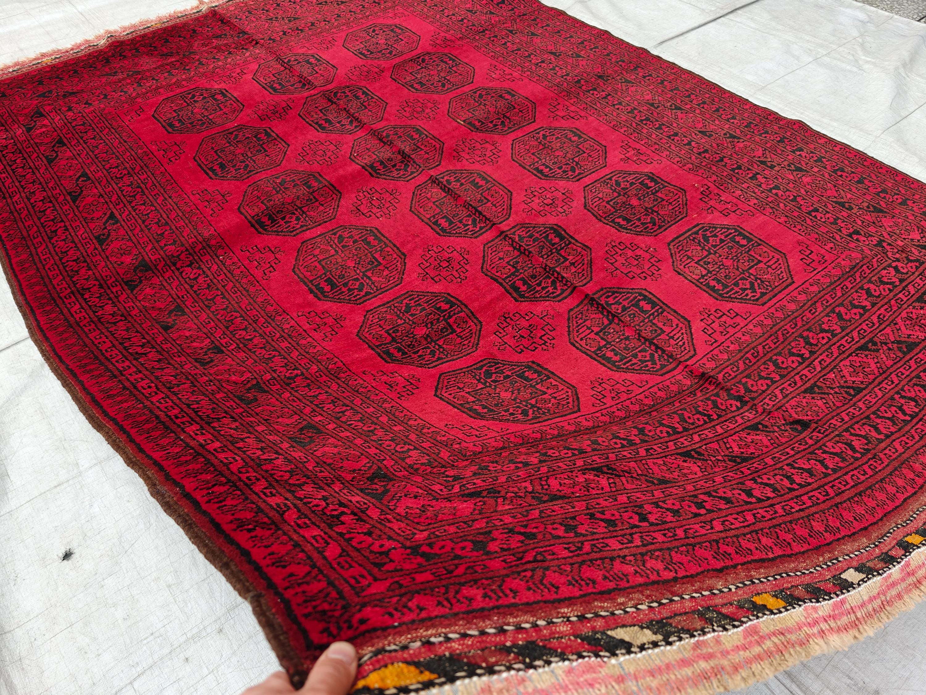 7x10 Vintage Pilpie Rug Handwoven Persian Design in Wool and Natural Dyes, Collectible Rug. Rugs For Farmhouse, Living Room Rug 9.6x6.8 ft