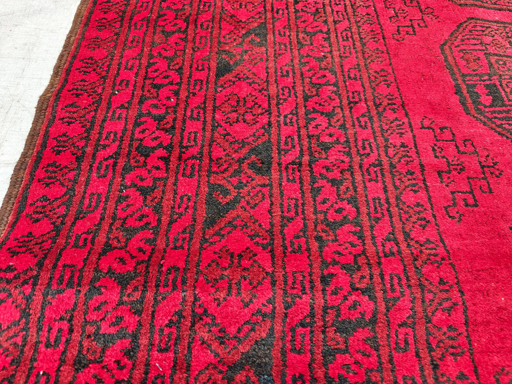 7x10 Vintage Pilpie Rug Handwoven Persian Design in Wool and Natural Dyes, Collectible Rug. Rugs For Farmhouse, Living Room Rug 9.6x6.8 ft