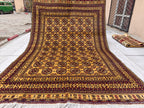 8x10 Large Luxurious Ahal Gul Handwoven Persian Rug – Traditional Oriental Design in Wool, Rugs For Living Room, Bedroom Rugs