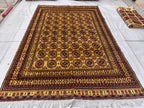8x10 Large Luxurious Ahal Gul Handwoven Persian Rug – Traditional Oriental Design in Wool, Rugs For Living Room, Bedroom Rugs