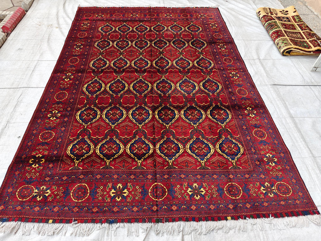 7x10 Kashi Handwoven Persian Rug – Traditional Oriental Design Wool, Rugs For Living Room, Bedroom Rug 9.9x6.7 ft, Medium Size Rug