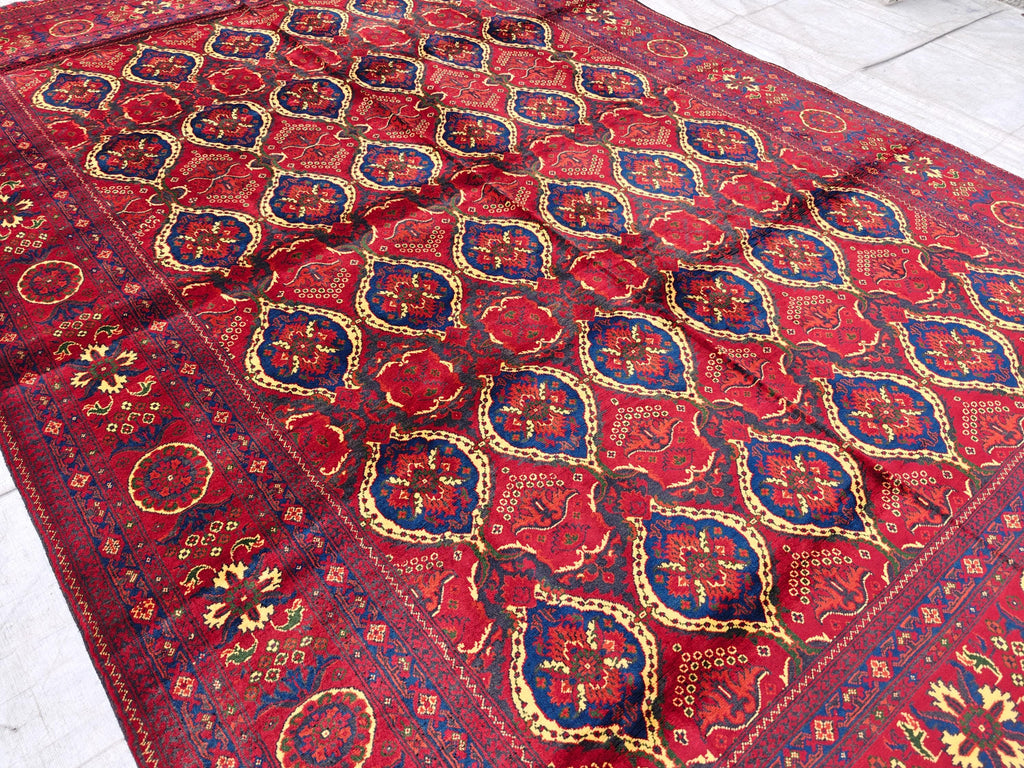 7x10 Kashi Handwoven Persian Rug – Traditional Oriental Design Wool, Rugs For Living Room, Bedroom Rug 9.9x6.7 ft, Medium Size Rug