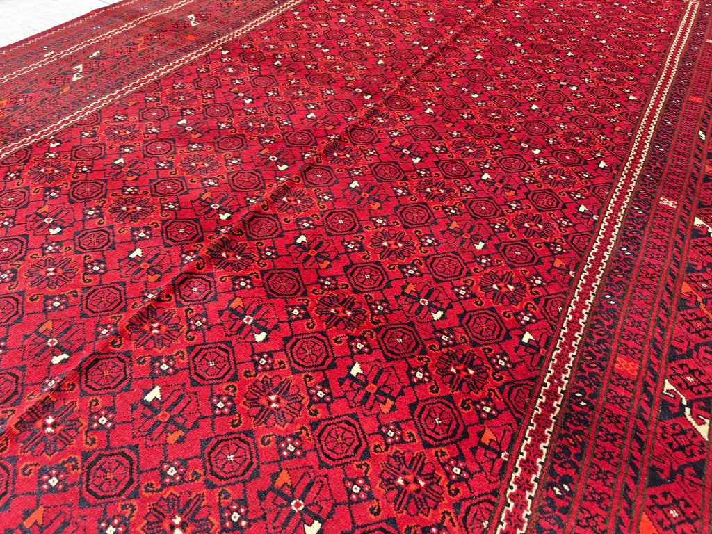 7x10 Vintage Bashiri Handmade Afghan Rug, Collectible Rug, Rugs For Living Room, Bedroom Rug, Farmhouse Rug 9.11x6.5, Medium Rug