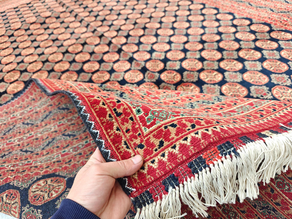 7x10 Antique Mawrai Gul Afghan Handwoven Rug, Rugs For Living Room, Bedroom Rug. Farmhouse Rug, Large Area Rug 9.9x6.6, Medium Rug