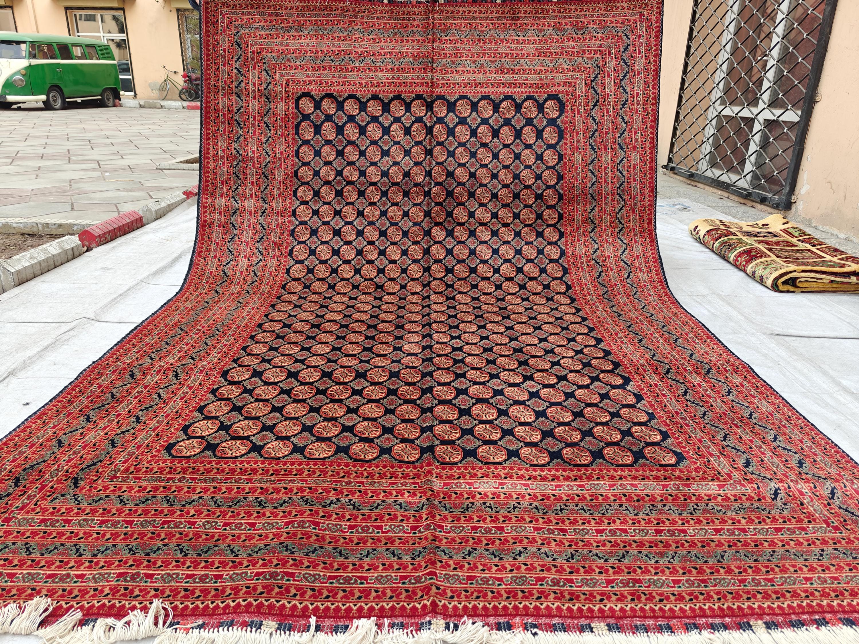 7x10 Antique Mawrai Gul Afghan Handwoven Rug, Rugs For Living Room, Bedroom Rug. Farmhouse Rug, Large Area Rug 9.9x6.6, Medium Rug