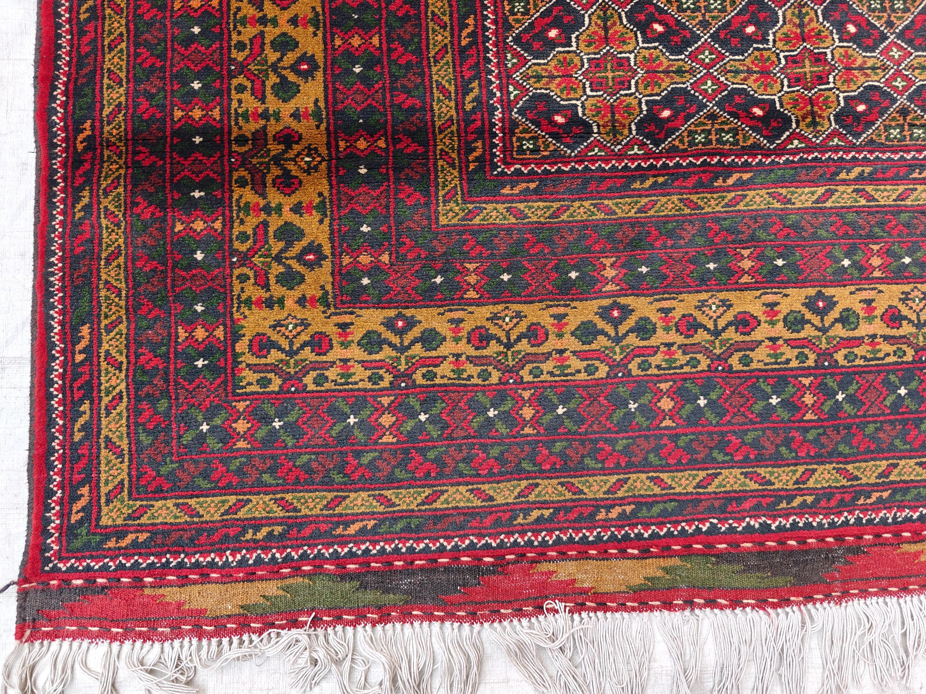 7x10 Handwoven Yousafi Afghan Rug, Boho Home Decor, Rug For Living Room, Bedroom Rug, Dining Room Rug, Rustic Decor Rug 9.11x6.8, Large Rug