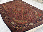 7x10 Persian Handwoven Rug, Rug For Living Room, Bedroom Rug, Office Rug, Dining Room Rug, Vintage Style Area Rug 9.9x6.8 Ft, Medium Rug