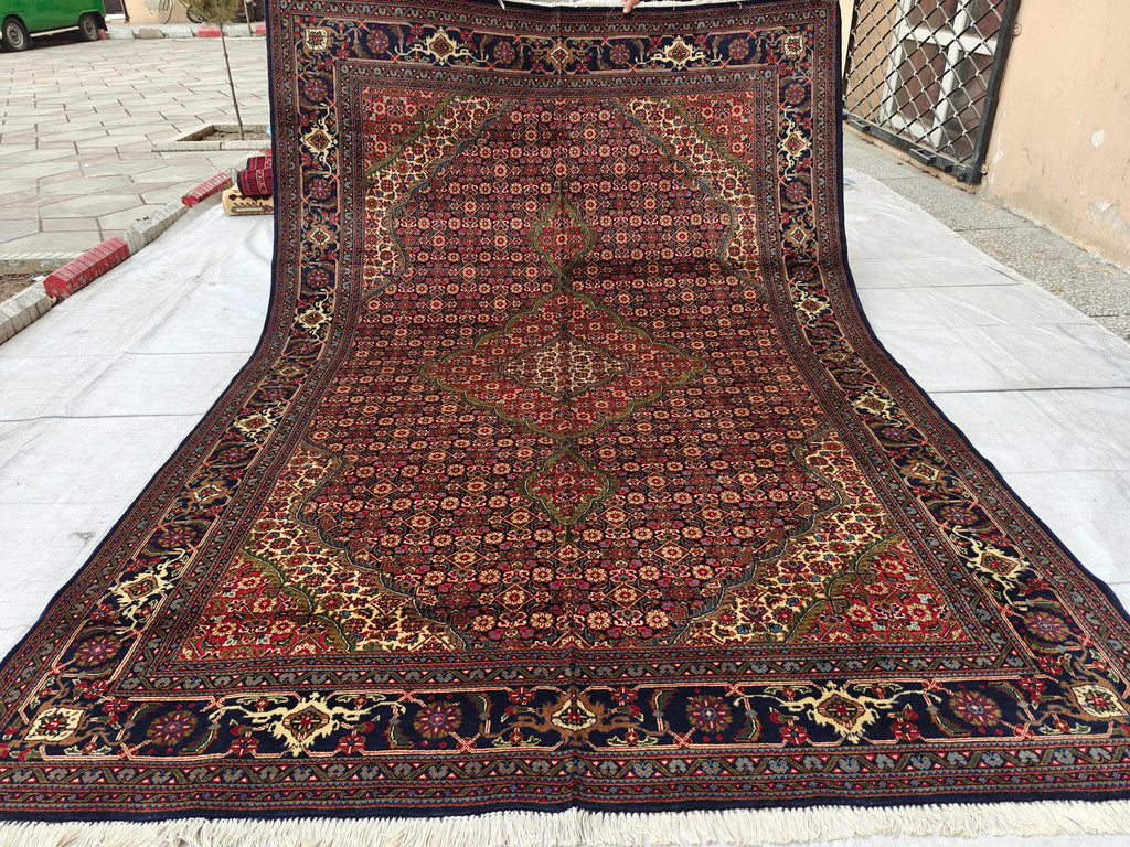 7x10 Persian Handwoven Rug, Rug For Living Room, Bedroom Rug, Office Rug, Dining Room Rug, Vintage Style Area Rug 9.9x6.8 Ft, Medium Rug
