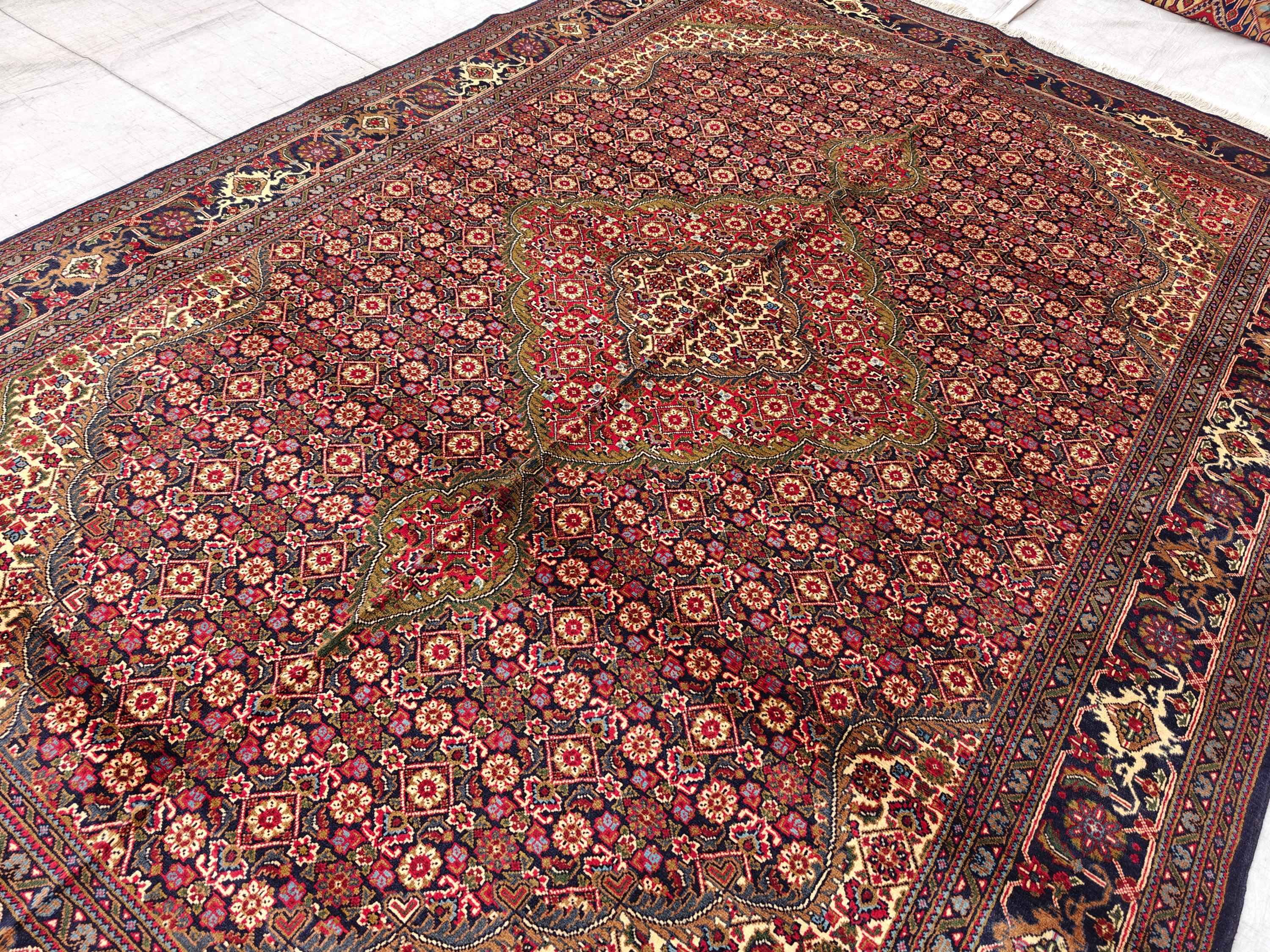 7x10 Persian Handwoven Rug, Rug For Living Room, Bedroom Rug, Office Rug, Dining Room Rug, Vintage Style Area Rug 9.9x6.8 Ft, Medium Rug