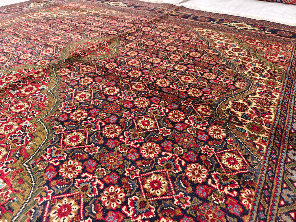 7x10 Persian Handwoven Rug, Rug For Living Room, Bedroom Rug, Office Rug, Dining Room Rug, Vintage Style Area Rug 9.9x6.8 Ft, Medium Rug