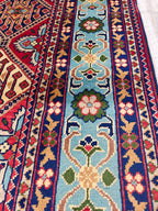 7x11 Handwoven Afghan Yousafi Tribal Rug,Colorful Area Rug, Rug For Living Room, Bedroom Rug, Kitchen n dining room Rug 10.5x7.1, Large Rug