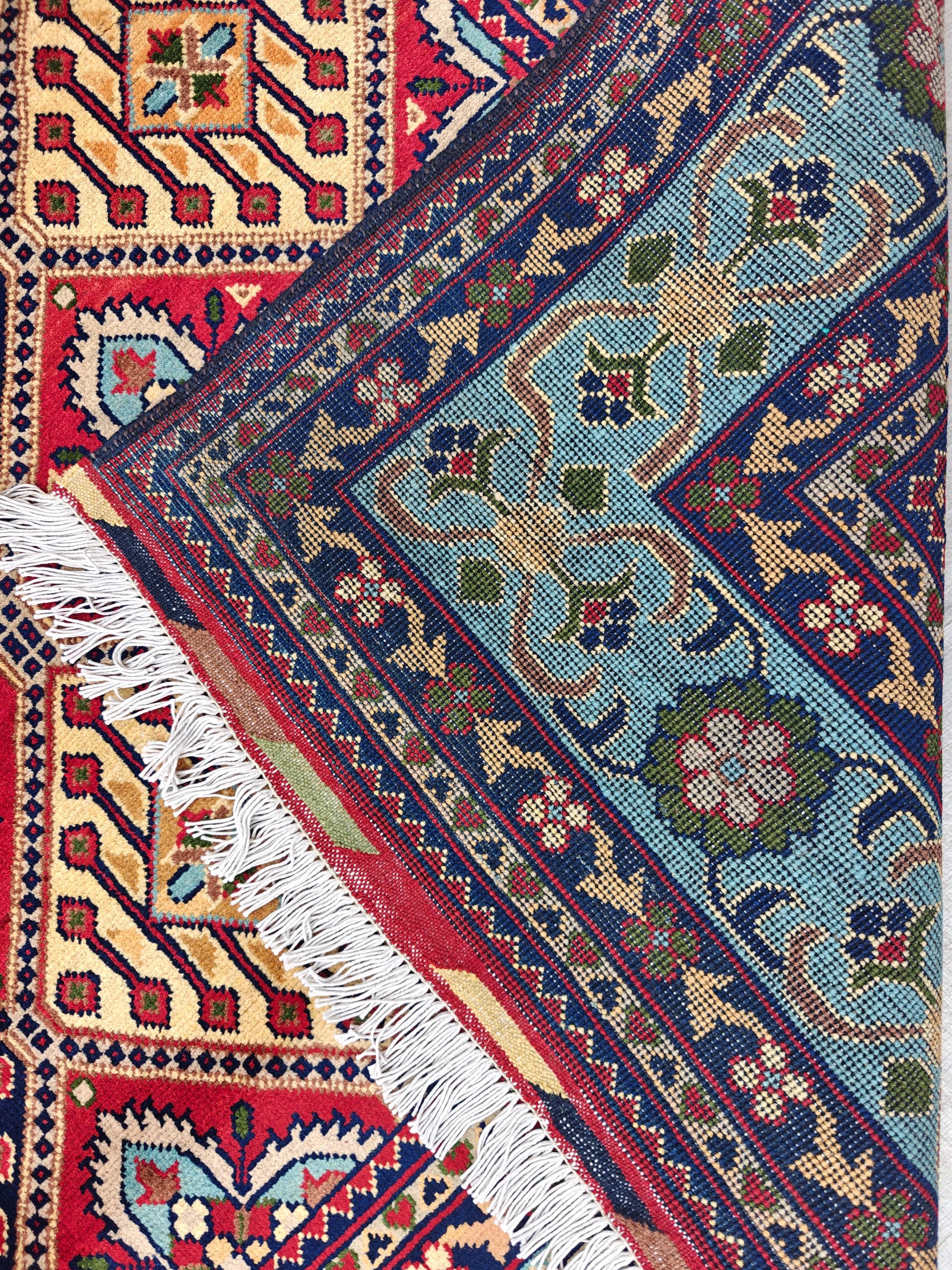 7x11 Handwoven Afghan Yousafi Tribal Rug,Colorful Area Rug, Rug For Living Room, Bedroom Rug, Kitchen n dining room Rug 10.5x7.1, Large Rug