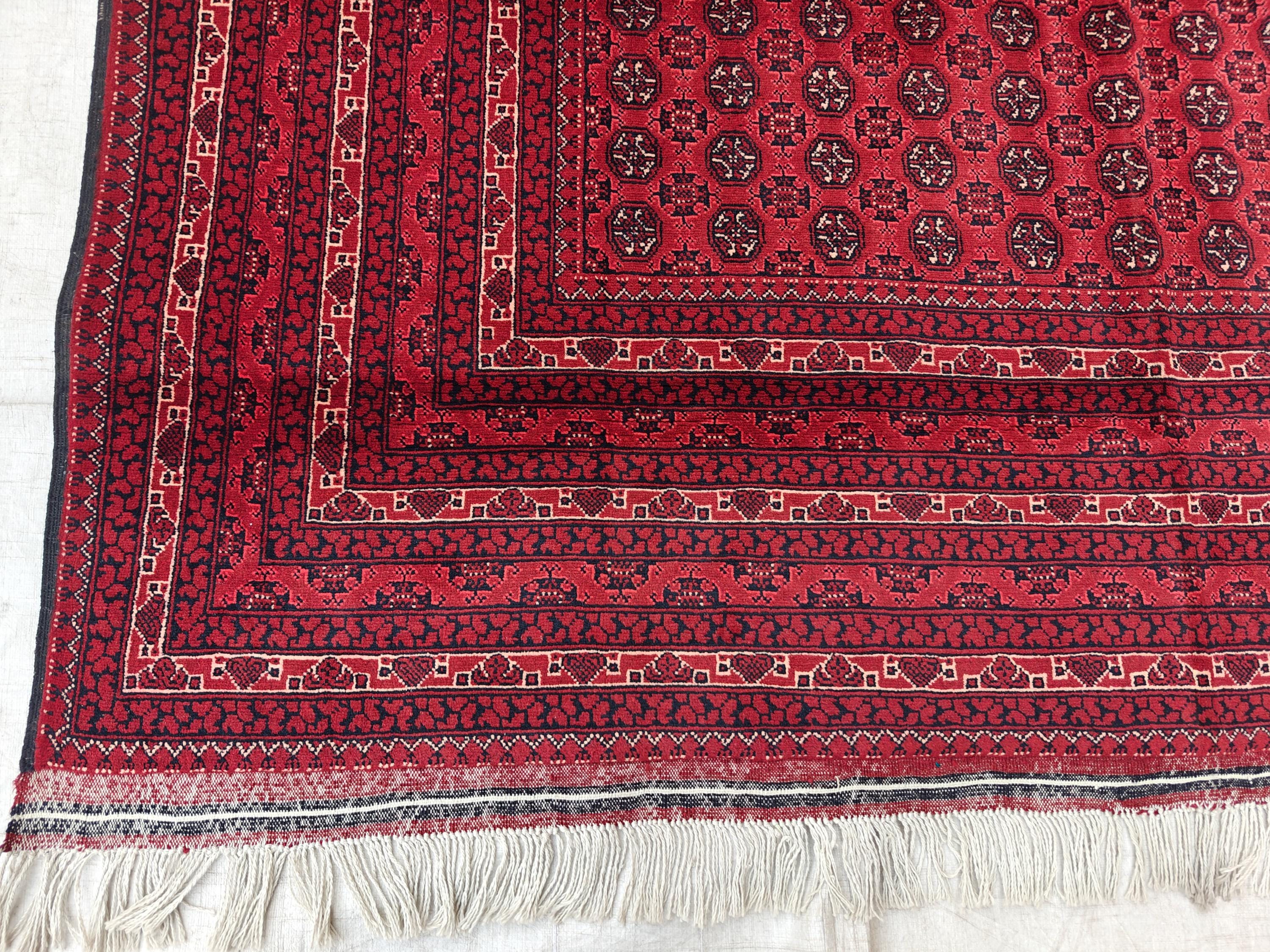 7x10 Beautiful Red Mawrai Gul Afghan Rug, Rugs For Living Room, Vintage Home Style, Bedroom Rugs, Dining Room Rugs -One of a Kind Medium Rug