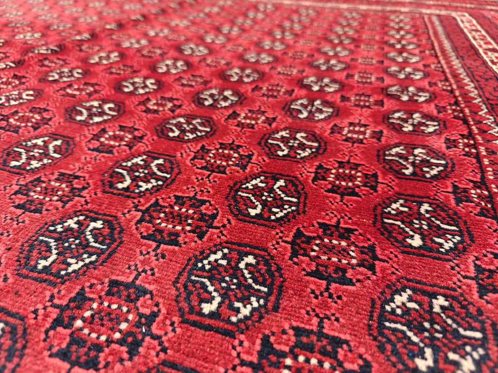 7x10 Beautiful Red Mawrai Gul Afghan Rug, Rugs For Living Room, Vintage Home Style, Bedroom Rugs, Dining Room Rugs -One of a Kind Medium Rug