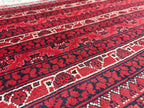 7x10 Beautiful Red Mawrai Gul Afghan Rug, Rugs For Living Room, Vintage Home Style, Bedroom Rugs, Dining Room Rugs -One of a Kind Medium Rug