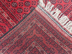 7x10 Beautiful Red Mawrai Gul Afghan Rug, Rugs For Living Room, Vintage Home Style, Bedroom Rugs, Dining Room Rugs -One of a Kind Medium Rug