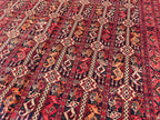 7x10 Stunning Beljik Ala Bakhmal Afghan Handmade Rug, Rug For Living Room, Bedroom Rug, Office and Dining Room Rug, Medium Rug