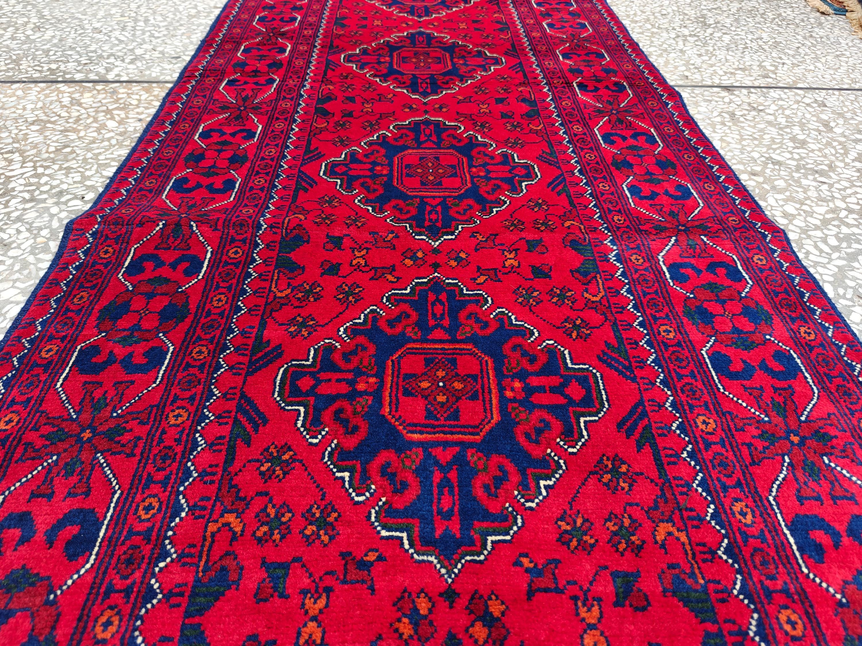 3x10 Beautiful Bukhara Afghan Handmade Runner Rug, Vintage Style Rug, Hallway Runner, Entryway Rug, Long Narrow Rug, Door Rug 9.8x2.6 Ft