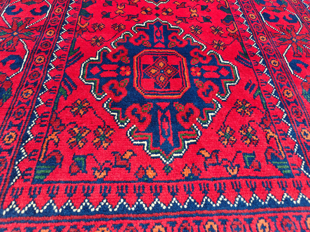 3x10 Beautiful Bukhara Afghan Handmade Runner Rug, Vintage Style Rug, Hallway Runner, Entryway Rug, Long Narrow Rug, Door Rug 9.8x2.6 Ft