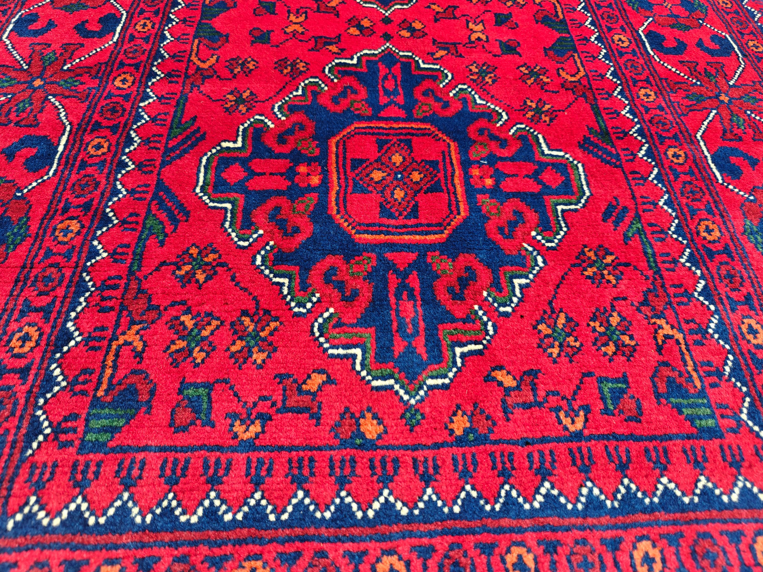 3x10 Beautiful Bukhara Afghan Handmade Runner Rug, Vintage Style Rug, Hallway Runner, Entryway Rug, Long Narrow Rug, Door Rug 9.8x2.6 Ft