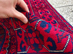 3x10 Beautiful Bukhara Afghan Handmade Runner Rug, Vintage Style Rug, Hallway Runner, Entryway Rug, Long Narrow Rug, Door Rug 9.8x2.6 Ft