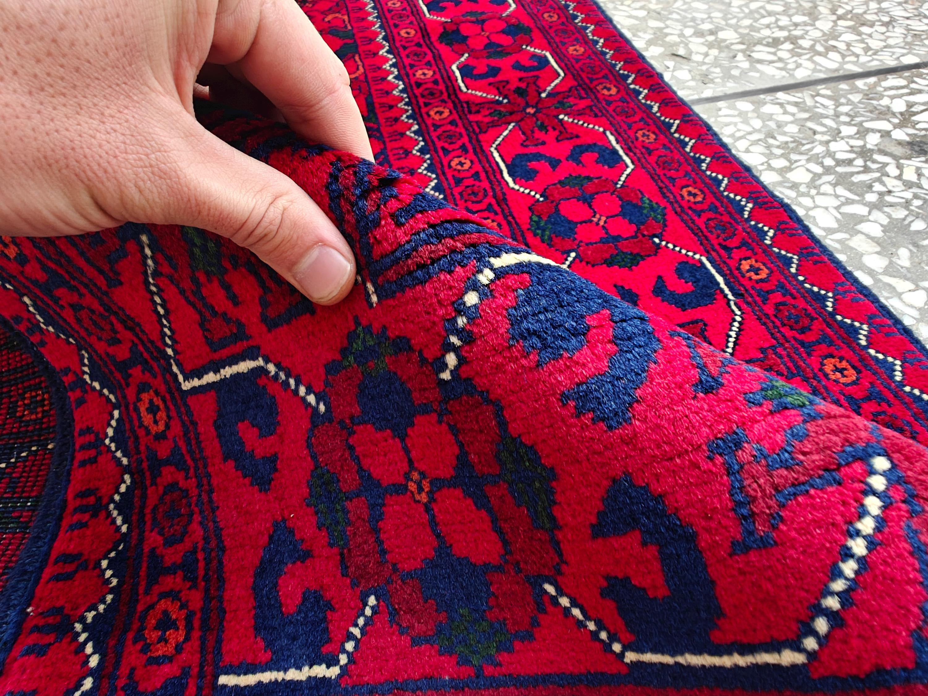 3x10 Beautiful Bukhara Afghan Handmade Runner Rug, Vintage Style Rug, Hallway Runner, Entryway Rug, Long Narrow Rug, Door Rug 9.8x2.6 Ft