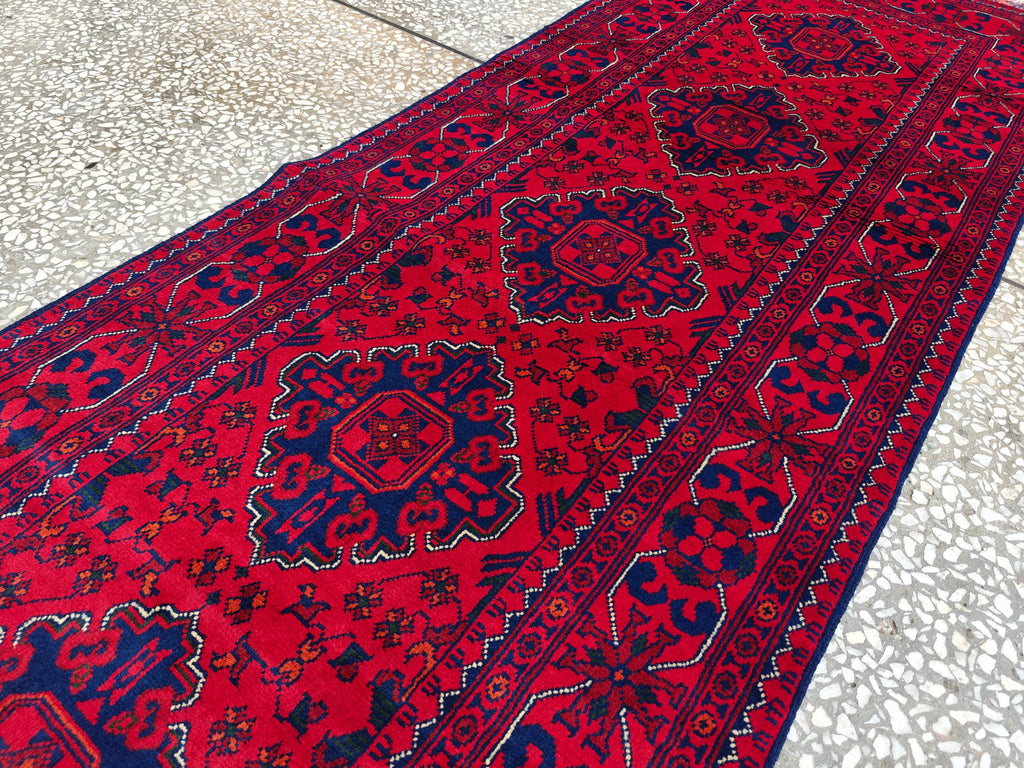 3x10 Beautiful Bukhara Afghan Handmade Runner Rug, Vintage Style Rug, Hallway Runner, Entryway Rug, Long Narrow Rug, Door Rug 9.8x2.6 Ft