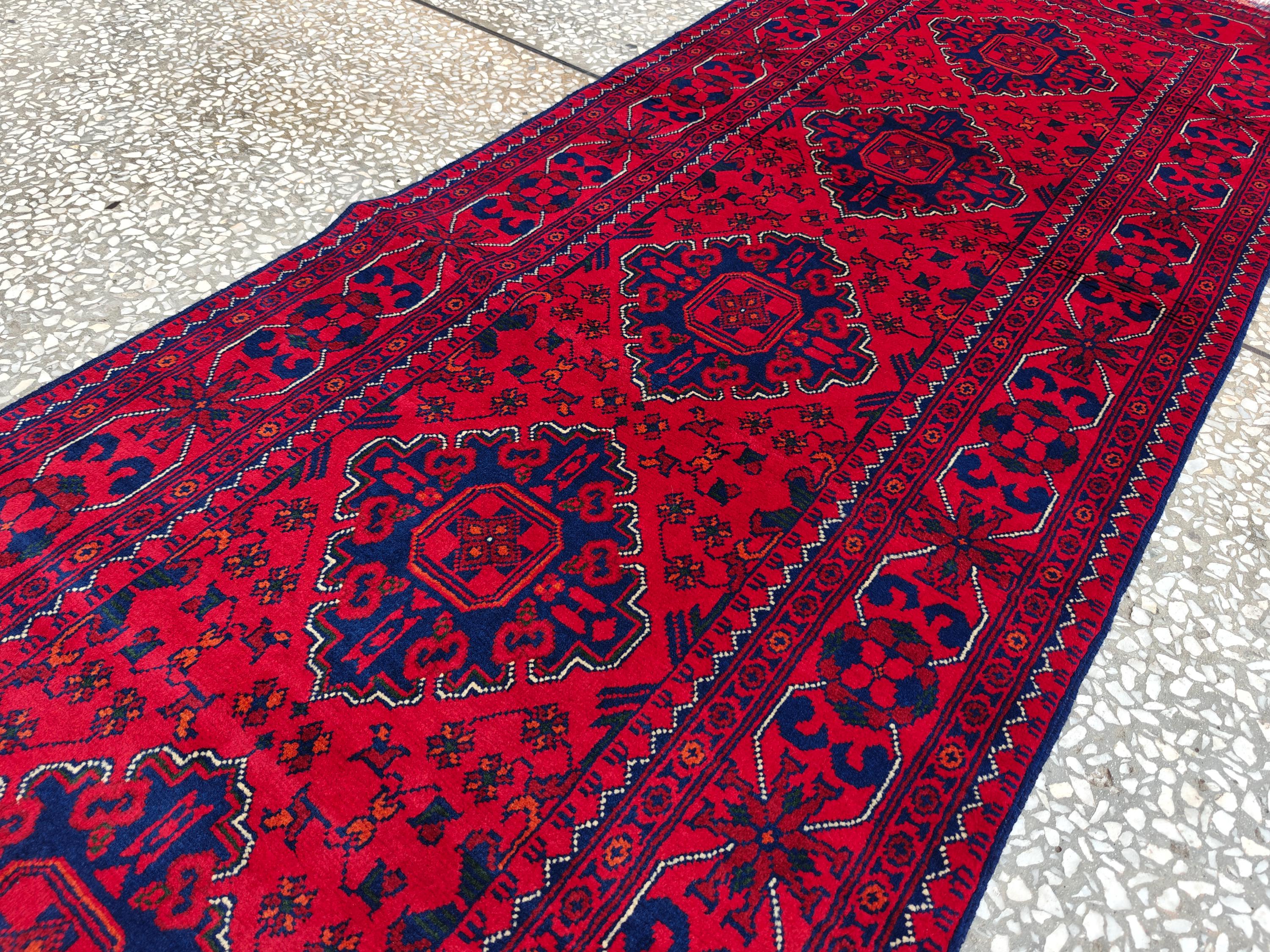 3x10 Beautiful Bukhara Afghan Handmade Runner Rug, Vintage Style Rug, Hallway Runner, Entryway Rug, Long Narrow Rug, Door Rug 9.8x2.6 Ft