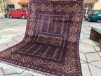 5x7 Brown Authentic Hand-Knotted Sarouk Rug Persian Vintage Wool Carpet | Luxury Area Rug for Living Room or Office, Boho Home Decor 6.5x4.9