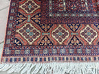 5x7 Brown Authentic Hand-Knotted Sarouk Rug Persian Vintage Wool Carpet | Luxury Area Rug for Living Room or Office, Boho Home Decor 6.5x4.9