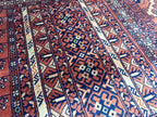 5x7 Brown Authentic Hand-Knotted Sarouk Rug Persian Vintage Wool Carpet | Luxury Area Rug for Living Room or Office, Boho Home Decor 6.5x4.9