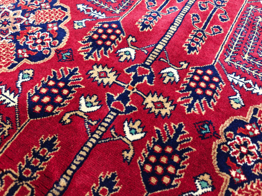 7x5 Authentic Hand-Knotted Rug | Persian Vintage Wool Carpet | Luxury Area Rug for Living Room or Office, Bedroom Rug, 6.5x4.9 ft