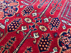 7x5 Authentic Hand-Knotted Rug | Persian Vintage Wool Carpet | Luxury Area Rug for Living Room or Office, Bedroom Rug, 6.5x4.9 ft