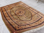 5x7 Antique Beljik Tabriz Handmade Rug, Rugs For Living Room, Bedroom Rug, Office Rug, Vintage Style Home Decor 6.9x5.1 Ft, Medium Size Rug
